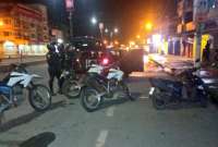 En El Triunfo se realizan operativos que han dejado personas aprehendidas y se decomisaron armas.