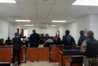 La audiencia del Caso Pampa se efectu&oacute; en el Complejo Judicial Norte de Quito.