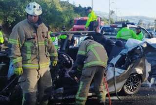 Dos personas fallecidas en la Panamericana Sur tras un choque