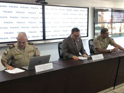 Rueda de prensa de la Polic&iacute;a sobre los detalles del crimen de Agust&iacute;n Intriago. 