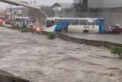 Interagua inform&oacute; que con la cantidad de lluvia que cay&oacute; en Guayaquil el 8 de marzo de 2023, se podr&iacute;an llenar 7.000 piscinas ol&iacute;mpicas. 