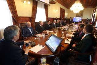 Gobierno y Noboa abordan la situaci&oacute;n de seguridad en el Cosepe