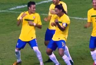 Ronaldinho envi&oacute; un mensaje de cumplea&ntilde;os para Neymar