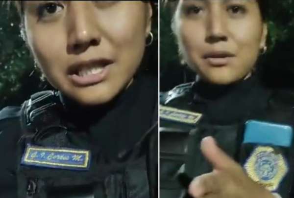 Graban a una agente de polic&iacute;a ebria en Ciudad de M&eacute;xico