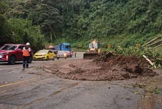 Derrumbe en la Al&oacute;ag&ndash;Santo Domingo