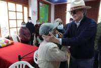 Presidente Lasso recorri&oacute; las zonas afectadas por el sismo en el Carchi