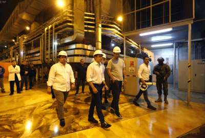 El presidente Daniel Noboa realizó un recorrido para constatar la situación en Mazar.