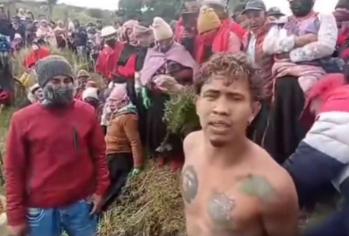 El detenido confes&oacute; tras recibir este tipo de castigos aplicados en la justicia ind&iacute;gena.