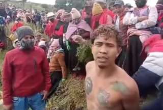 Tungurahua: Le aplicaron justicia ind&iacute;gena a un presunto estafador