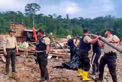 Polic&iacute;a Nacional y Fuerzas Armadas contin&uacute;an ejecutando operativos contra la miner&iacute;a ilegal