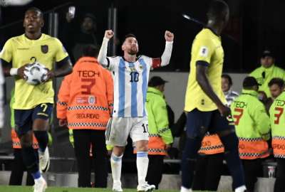 Lionel Messi jug&oacute;, ante Ecuador, su noveno partido en 32 d&iacute;as