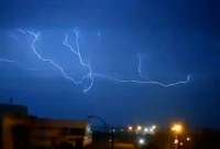 La impresionante tormenta fue captada por la c&aacute;mara de video.