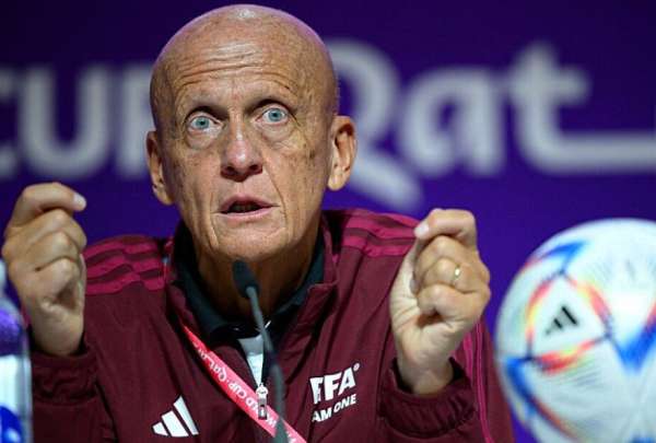Pierluigi Collina revela la raz&oacute;n por la que se adicionan tantos minutos en los partidos del Mundial