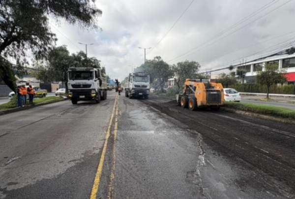 Las obras en la avenida Galo Plaza de Quito empezaron este jueves, 26 de diciembre de 2024.&nbsp;