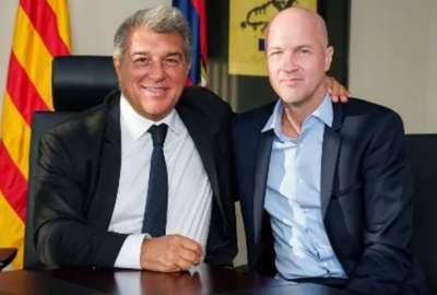Jordi Cruyff fue presentado como director deportivo del Barcelona de Espa&ntilde;a