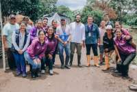 Edgar Lama entregó ayuda en El Convento