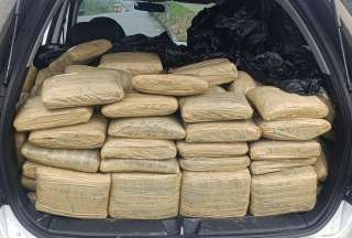 Polic&iacute;a incautan 126 kilos de marihuana en Santo Domingo