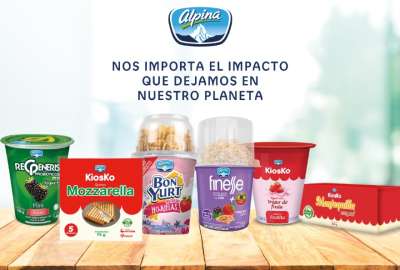 Alpina lanza empaques Pet y Biodegradables en productos l&aacute;cteos