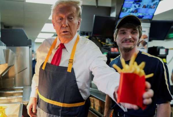  Esto hizo Trump en un local de McDonald&rsquo;s.