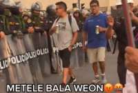 Hombre incita a la Polic&iacute;a a que dispare contra una mujer campesina en Per&uacute;