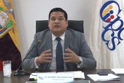 Alembert Vera, presidente del Cpccs, en su mensaje de invitaci&oacute;n para la conformaci&oacute;n de la veedur&iacute;a ciudadana.