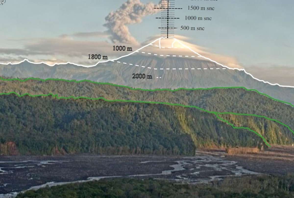 Esta es la situación del volcán Sangay, cuya actividad es ascendente. 