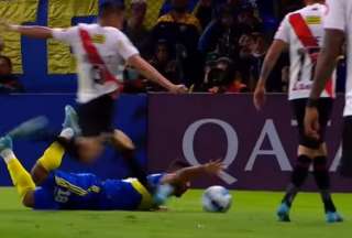 Ramallo pate&oacute; la cabeza de Fabra en el partido entre Boca Juniors y Always Ready