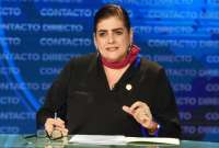 La ministra de Gobierno, M&oacute;nica Palencia, asegur&oacute; que buscan la f&oacute;rmula para que las Fuerzas Armadas contin&uacute;en apoyando en temas de seguridad.