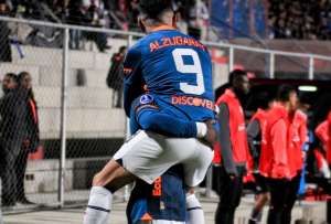 Lisandro Alzugaray marcó el gol de la &#039;U&#039; en el partido disputado en La Paz. 