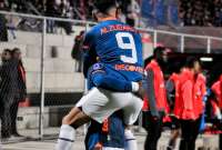 Lisandro Alzugaray marcó el gol de la 'U' en el partido disputado en La Paz.