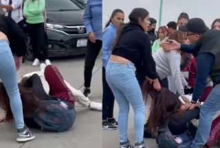 Una pelea entre estudiantes se registr&oacute; en exteriores en plantel de M&eacute;xico