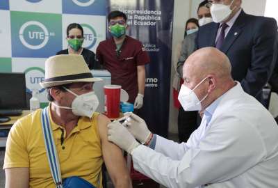 Vicepresidente Borrero supervis&oacute; puntos de vacunaci&oacute;n