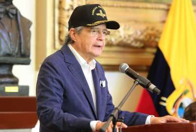 Guillermo Lasso presidi&oacute; el primer Encuentro por la Salud del 2023. 
