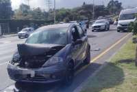 El accidente obligó al cierre vial en los dos sentidos de la Ruta Viva, lo que provocó congestión en el tránsito vehicular.