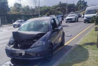 Accidente de seis veh&iacute;culos caus&oacute; congesti&oacute;n en la Ruta Viva de Quito