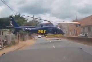 Brasil: Helic&oacute;ptero de rescate de la polic&iacute;a sufre accidente