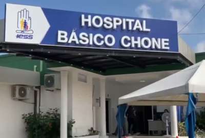 Las lluvias afectaron la infraestructura del Hospital B&aacute;sico Chone. 
