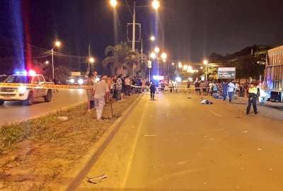 Ciclistas fueron embestidos por un conductor en la v&iacute;a Machala-Pasaje