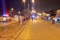 Ciclistas fueron embestidos por un conductor en la vía Machala-Pasaje