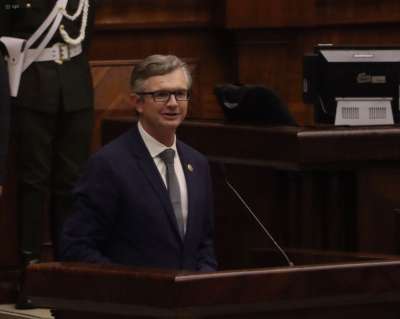 Juan Carlos Vega, ministro de Econom&iacute;a y Finanzas, durante una comparencia en la Asamblea Nacional.