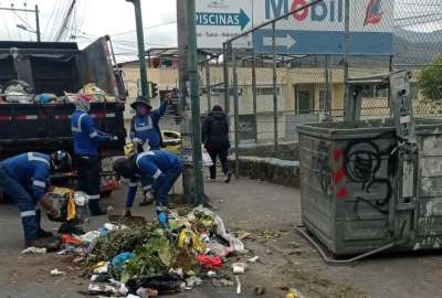 El sistema de recolecci&oacute;n de basura en Quito fue irregular por las manifestaciones