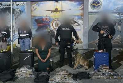 Una persona fue detenida con 60 bloques de coca&iacute;na en el aeropuerto de Guayaquil