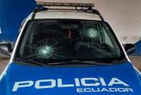 Patrulleros también fueron afectados, según la Policía.