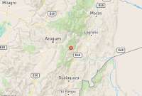 Temblor se registró en Paute este domingo