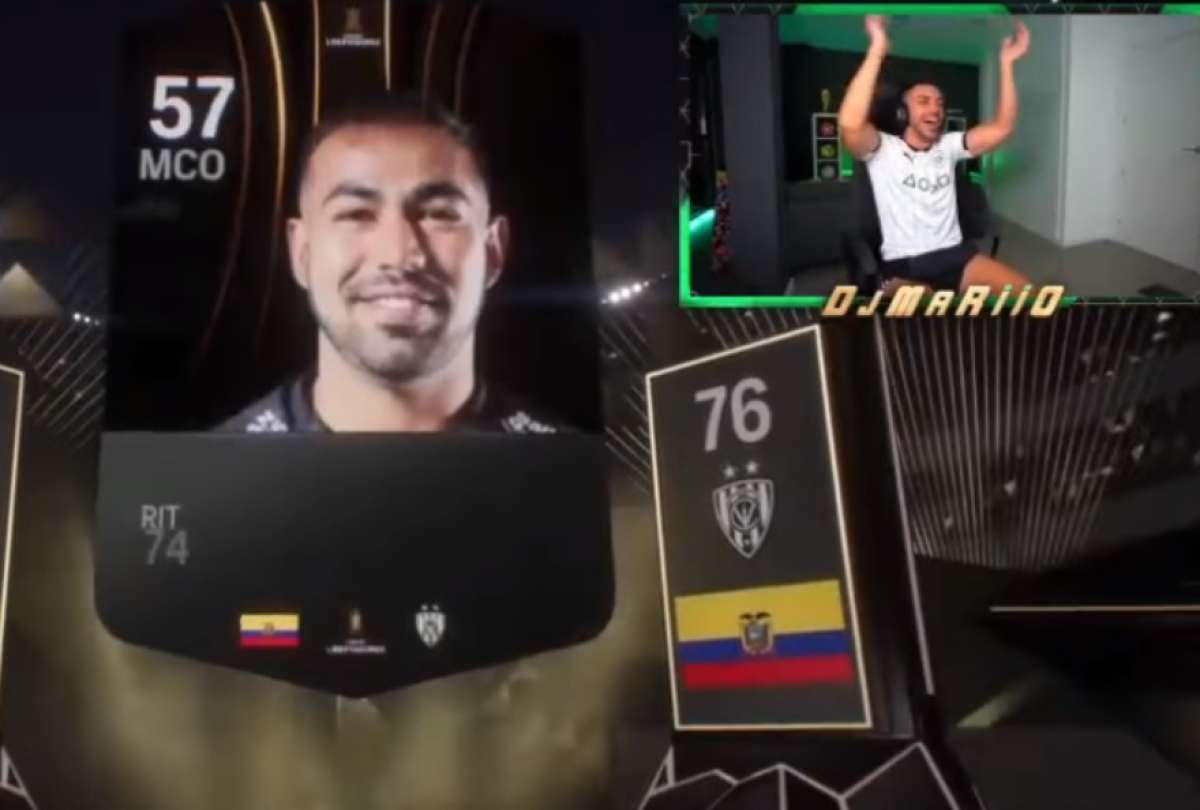 Famoso 'streamer' recibe a Sornoza en el FC24 y se vuelve loco de alegría