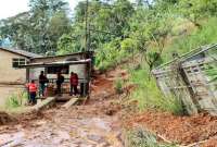 Las intensas precipitaciones han afectado a 194 cantones de todo el país desde el 1 de enero de 2025. 