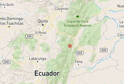 Temblor se registr&oacute; en Tena este s&aacute;bado