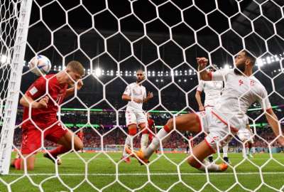 Dinamarca y T&uacute;nez empataron en su debut en Qatar 2022