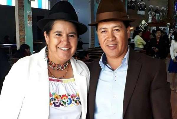 As&iacute; fue la despedida del l&iacute;der ind&iacute;gena, Ra&uacute;l Ilaquiche, esposo de la prefecta de Cotopaxi, Lourdes Tib&aacute;n.