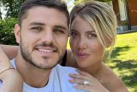Mauro Icardi (izq.) y Wanda Nara protagonizan un nuevo escándalo mediático.